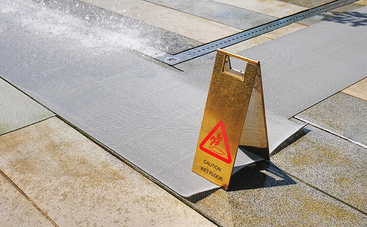 caution wet floor sign