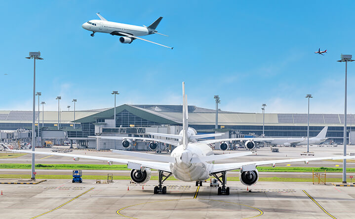 airplanes at airport