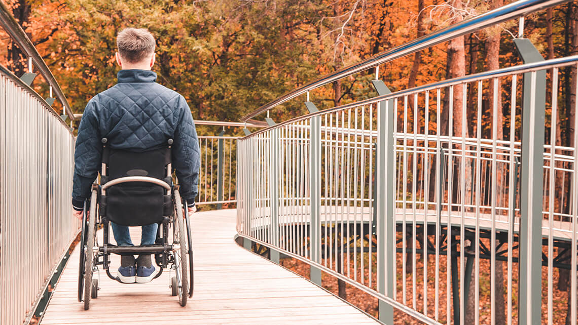 man in wheelchair