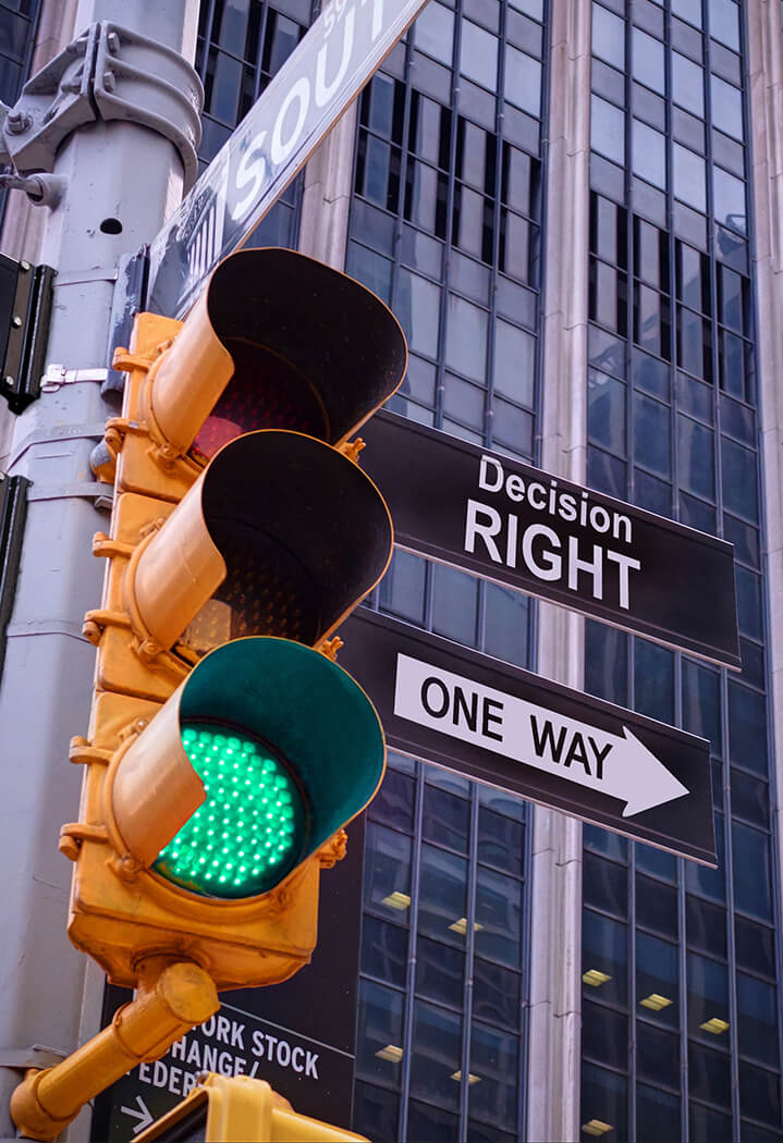 traffic light in big city